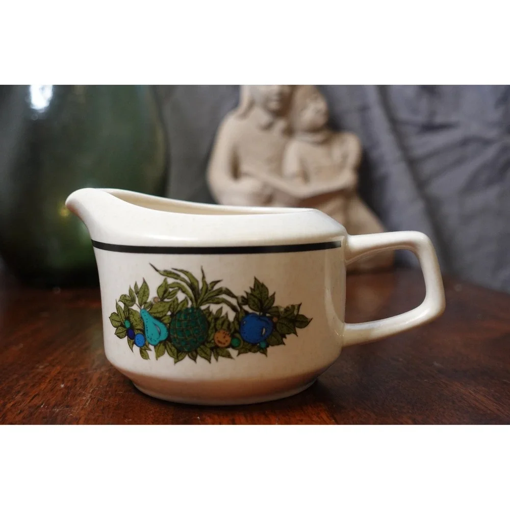 Lenox Temperware Fall‎ Bounty Creamer Pitcher Vintage Fruit Pattern Made in USA